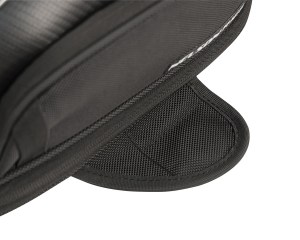 Photo of Commuter tank bag magnetic mounting open - top view